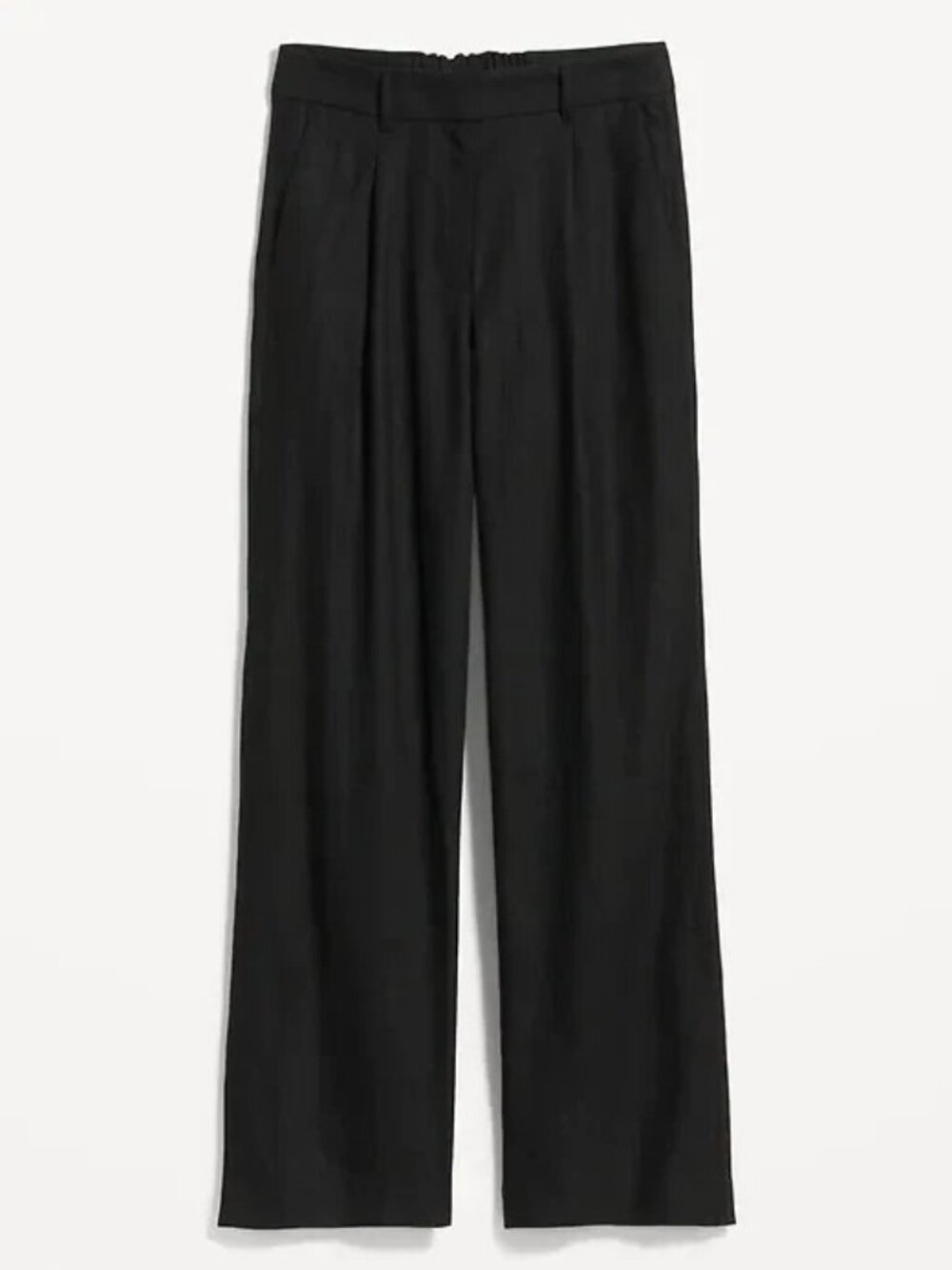 NWT OLD NAVY taylor wide leg trouser pants linen blend (M) - Picture 2 of 11